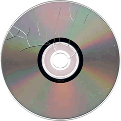 Cracks on a CD