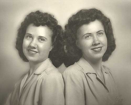 Restored Twins as Black and White